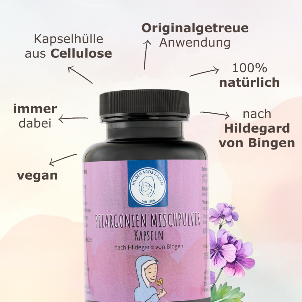 Hildegard von Bingen - Pelargonien Mischpulver Kapseln 90 Stk.